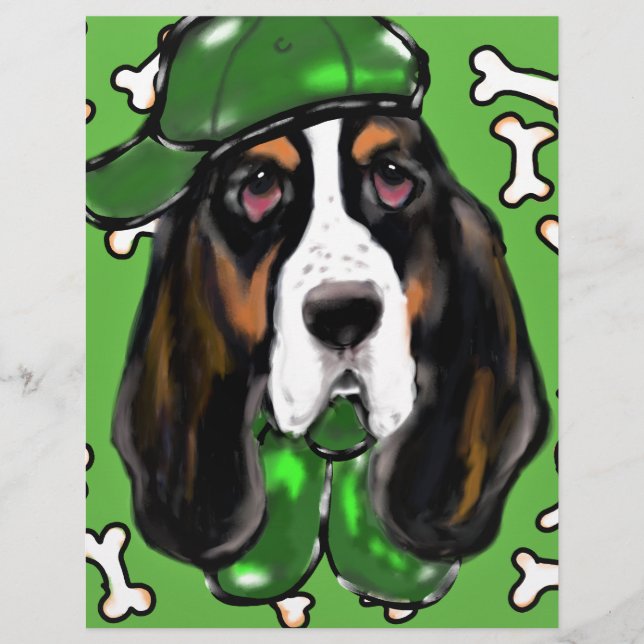 Papier Basset Hound (Devant)