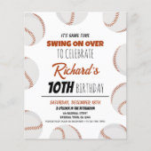 Papier Bassin Moderne Budget Anniversaire Invitation (Devant)