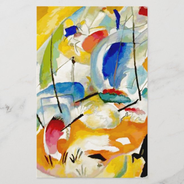 Papier Bataille maritime de Kandinsky 1913 (Devant)