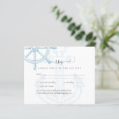 Papier Bateau Mariage Roue de Navire (Debout devant)