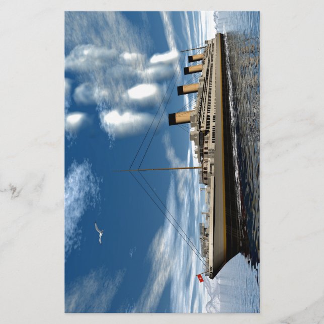 Papier Bateau Titanic (Devant)