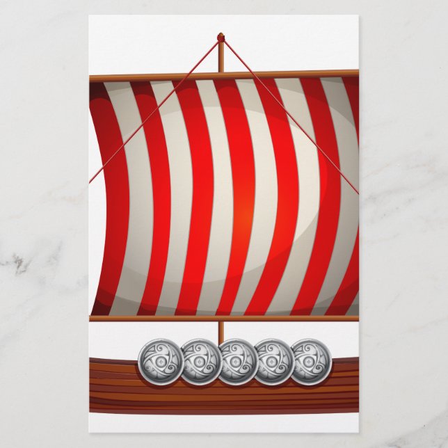 Papier Bateau viking (Devant)