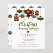 Papier Bauble rétro de la partie d'échange d'ornement bud (Devant / Derrière)