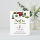 Papier Bauble rétro de la partie d'échange d'ornement bud (Debout devant)