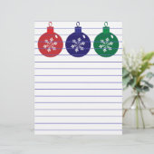 Papier Baubles de Noël (Debout devant)