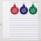 Papier Baubles de Noël (Devant / Derrière)