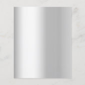 Papier Baubles d'or rouge argenté invitation de Noël (Dos)