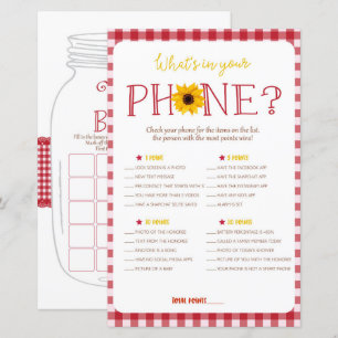 Papier BBQ Baby showers Jeux Bingo, Jeux Téléphoniques