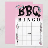 Papier BBQ jeu de bingo (Devant / Derrière)
