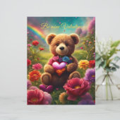 Papier Be mine Valentine Teddy 1 (Debout devant)