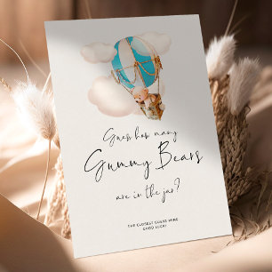 Papier Bear Baby shower Game - Combien D'Ours Gummy Bears