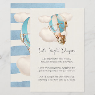 Papier Bear Baby shower Game - Late Night Diapés Signer