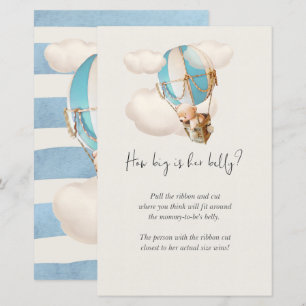 Papier Bear Baby shower Game - Quelle Est La Grosse Taill