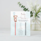 Papier Bear Baby shower Jeu Bébé Traits (Debout devant)