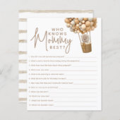 Papier Bear Balloons Moderne Genre Neutra Douche Jeu (Devant / Derrière)