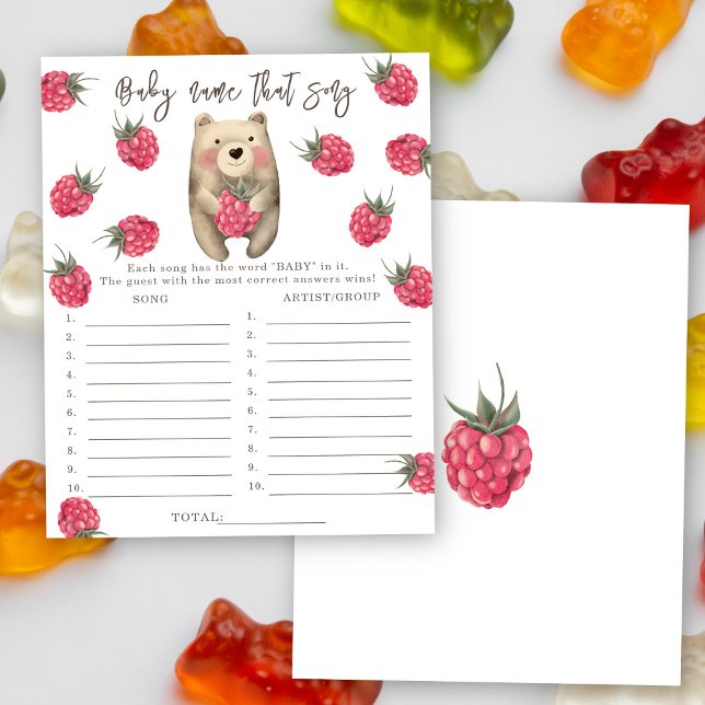 Papier Bear - Nom de la chanson jeu de baby shower (Créateur téléchargé)