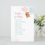 Papier Bear Rose et Blue Gold Star Waches pour bébé (Debout devant)