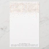 Papier Bear & The Bee 'Word Scramble' Baby shower Jeu (Dos)