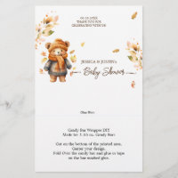 Bearly Wait Automne Baby shower Candy Bar Wrapper
