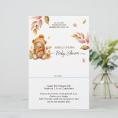 Papier Bearly Wait Automne Baby shower Candy Bar Wrapper (Debout devant)