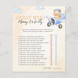 Papier Bearly Wait Qui Connaît Flying Bear Baby shower Je