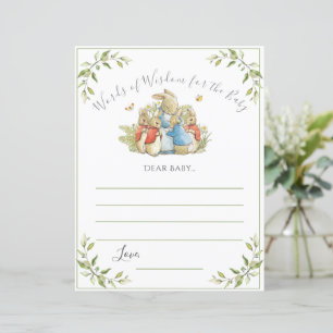 Papier Beatrix Potter Peter Rabbit Baby shower Jeu