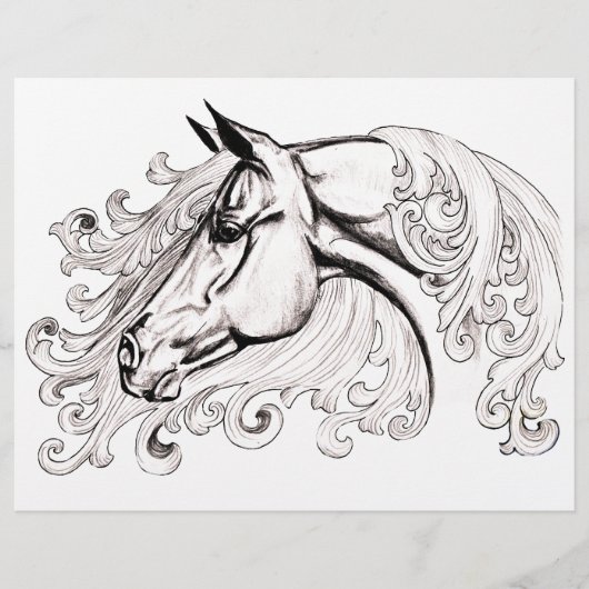 Papier beau cheval (Devant)