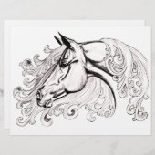 Papier beau cheval (Devant / Derrière)