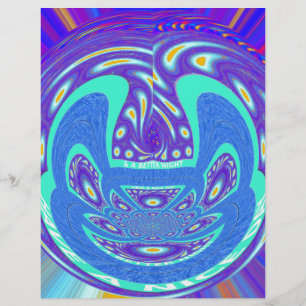 Papier Beau cyan bleu kaléidoscope vectoriel design