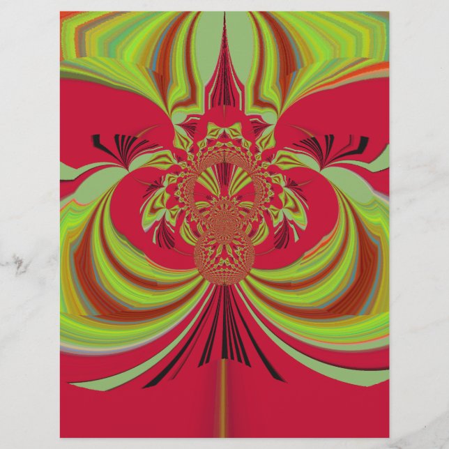 Papier Beau design jaune rouge. Code vecteur d'inspiratio (Devant)