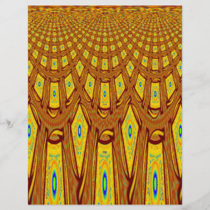 Papier Beau Golden Brown Africain Tribal Imprimé vecteur