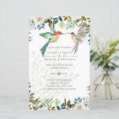 Papier Beau HUMMINGBIRDS Couple Mariage (Debout devant)