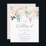 Papier Beau Jardin Bleu Mariage Budget Invitation<br><div class="desc">Beau Jardin de Blush Mariage Budget Invitation Budget Faire-part de mariage Voir les articles correspondants,  y compris l'invitation numérique et les invitations imprimées</div>