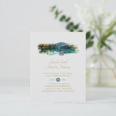 Papier Beau Mariage naturel du lac de plaisance (Debout devant)