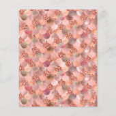 Papier Beau Rose Gold Mermaid Baby shower Invitation (Dos)