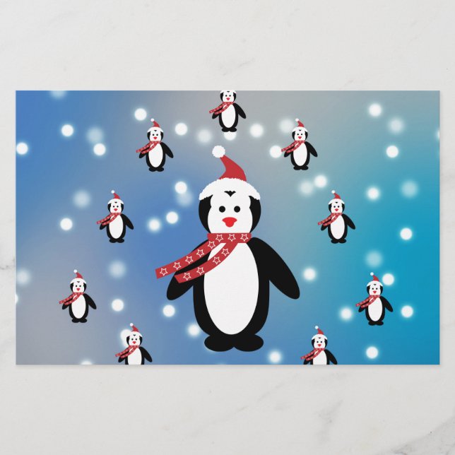 Papier Beaucoup de pingouins (Devant)