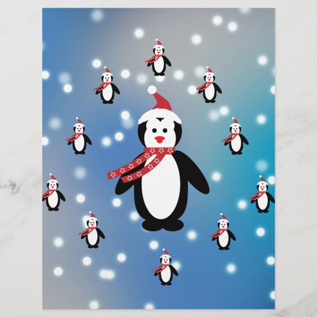 Papier Beaucoup de pingouins (Devant)