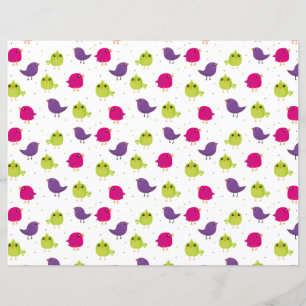 Papier Beaux oiseaux colorés