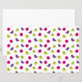 Papier Beaux oiseaux colorés (Devant / Derrière)