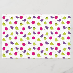Papier Beaux oiseaux colorés