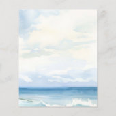 Papier Bébé à bord de planche de surf Baby shower invitat (Dos)