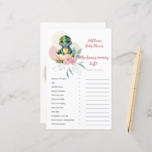 Papier Bébé Alligator Hatching Floral Qui connaît Jeu