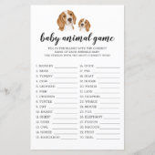 Papier Bébé animal jeu Beagle aquarelle thème (Devant)