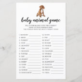 Papier Bébé Animal Jeu Pit Bull Aquarelle Thème (Devant)