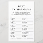 Papier Bébé animal jeu Voyage Baby shower de passeport (Devant)