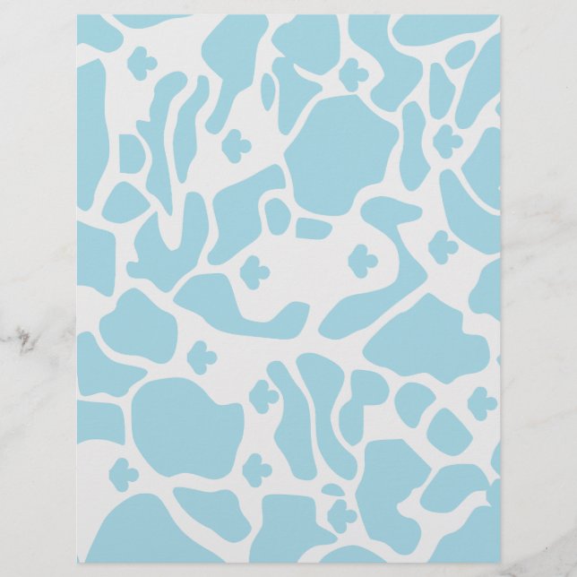 Papier Bébé bleu Design : (Devant)