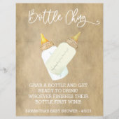 Papier Bébé Bouteille Boire De Jeu Douche Chug   (Devant)