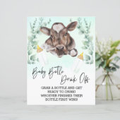 Papier Bébé Bouteille Boire Du Jeu Douche Vache Vache Cal (Debout devant)