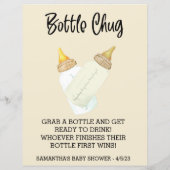 Papier Bébé Bouteille Boire Hors Jeu Douche Chug (Dos)