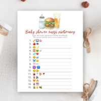 Bébé brasse baby shower Emoji jeu d'image